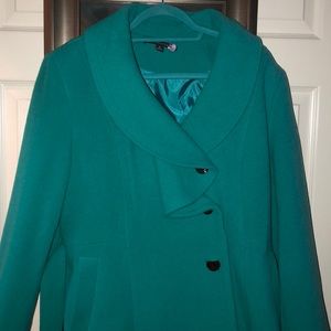Teal Peacoat